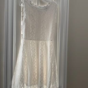 White lace dress